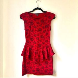 Forever 21 Peplum Dress with Structured Shoulders